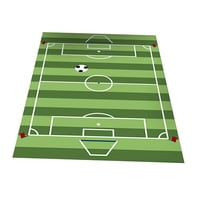 Magideal - Alfombras De Campo De Fútbol, Manta De Juego Para Niños, Alfombrilla Para De Noche, Alfombras De Suelo Con Tema Deportivo Para Dormitorios, Zon , 100X160Cm Raya