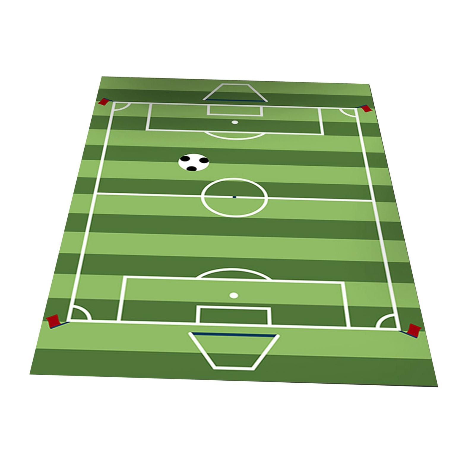 Magideal - Alfombras De Campo De Fútbol, Manta De Juego Para Niños, Alfombrilla Para De Noche, Alfombras De Suelo Con Tema Deportivo Para Dormitorios, Zon , 100X160Cm Raya