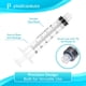 thumbnail image 2 of Jeringa Luer Lock 6 ml PlastCare USA Caja 100 Unidades, 2 of 3