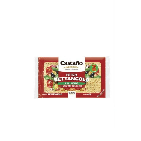 Masa Para Pizza Orégano Cebolla Y Aceite De Oliva Rectangular 2 Un, 500 g
