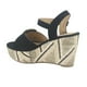 thumbnail image 4 of Sandalia Chalada Mujer Como-50 Negro Plataforma, 4 of 6