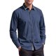 thumbnail image 4 of INSPIRE CHIC Camisa de Vestir para Hombre de Manga Larga con Botones y Cuello de Cuadros en Contraste L Azul Marino, 4 of 6