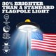 thumbnail image 2 of Luz solar ultrabrillante de 128 LED para asta de bandera Deneve, resistente al agua, 2 of 7