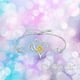 thumbnail image 5 of Pulsera Brazalete Plata 925 Girasol Doble Corazon Mujer plateado Talla única, 5 of 5