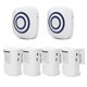 thumbnail image 1 of Alarma Inalámbrica para Entrada HSYHous Alcance 70 m 4 Sensores 2 Receptores, 1 of 7