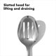 thumbnail image 5 of Cuchara ranurada OXO Good Grips de acero inoxidable, 5 of 9