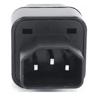Genérico - Adaptador Ups C14 A C13 Au Us Uk Eu Chile Enchufe Negro