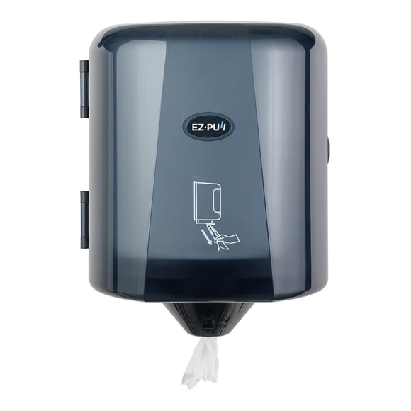 Dispensador de toallas de papel Centerpull de alta capacidad para montaje en pared EZPULL Pearl Black