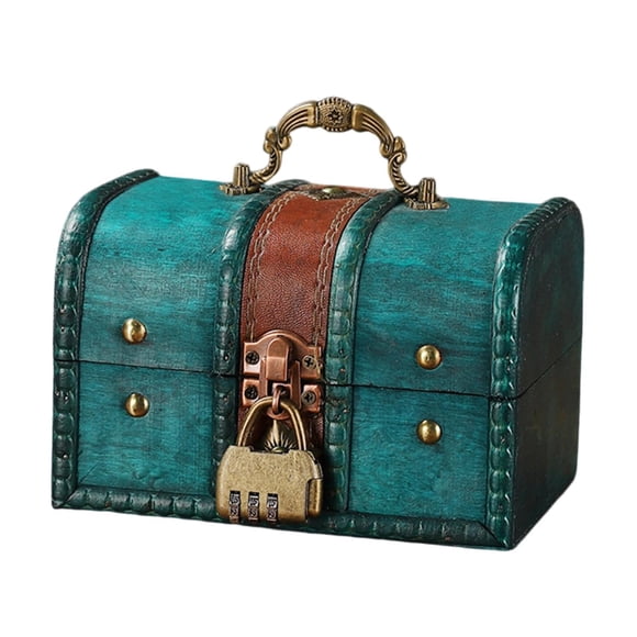 Cofre Del Tesoro De Madera Para Escritorio, Embalaje De Regalo, Caja Para Guardar Joyas, Caja De Almacenamiento, Estilo C