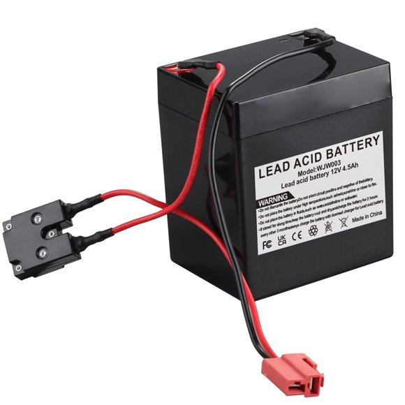 Batería Tnvodejo 12 V 4,5 Ah de plomo‑ácido para coche de juguete