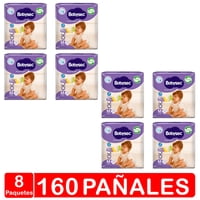 Babysec - Pañales Babusec Premium Manga X8 - Talla M - 160 Pañales