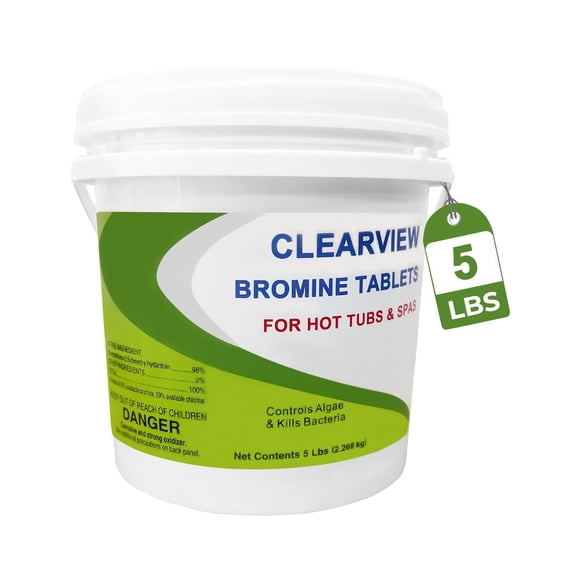Tabletas de bromo ClearView, de disolución lenta, 2,27 kg, para jacuzzis
