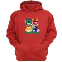 Genérico - Polerón Canguro M&M Rojo Talla M Unisex