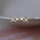 thumbnail image 2 of Stunning Double Star Stud Earrings with Zircon Inlay - 18K Gold Plated for Women's Proposal and Engagement Parties - Perfect Gift Idea, 2 of 4
