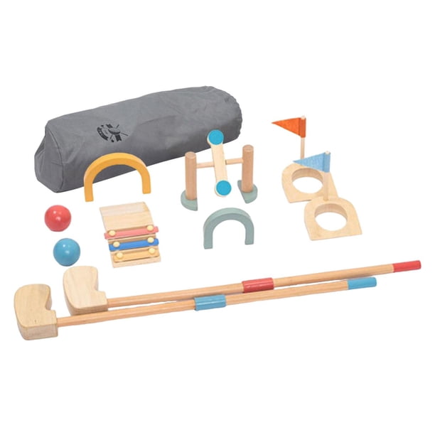 Juego de golf, juego de minigolf para niñas y niños, juego de práctica de golf, entrenamiento de integración sensorial para jardín, juguetes de pelota