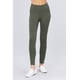 thumbnail image 1 of Saronite Pantalones Básicos de Punto Largo, Color Oliva (para Mujer), 1 of 4