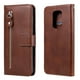 thumbnail image 5 of Funda con Cremallera para Motorola MOTO E7 Plus, Carcasa Cartera de Cuero PU con Soporte y Tarjetero, 5 of 5