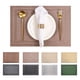 thumbnail image 4 of suxuMhao Manteles Individuales Tejidos Paquete de 6 18"X12" Champán Lavables Resistentes Al Calor Manteles Individuales para Mesa de Comedor Duraderos Antideslizantes Manteles de Cocina, 4 of 4