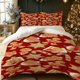 thumbnail image 1 of 3pcs Christmas Gingerbread Cookie Print Polyester Bedding Set All-Season Use, 1 of 1
