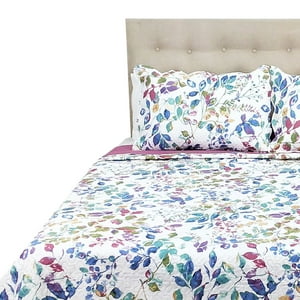 Chantilly - Cubrecama Microfibra Estampado Flores 2 Plazas