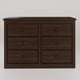 thumbnail image 1 of Comoda Berlin Madera Chocolate 6 Cajones, 1 of 4