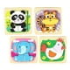 thumbnail image 4 of Rompecabezas De Animales De Madera De 4 Piezas Con Patrones De Animales Para Bebés De 2 A 3 Años Estilo A, 4 of 5