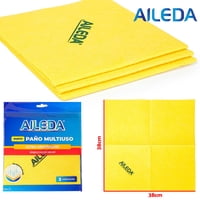 Paño De Limpieza Aileda Paño Amarillo 3 U Multiuso Paño 38X38Cm