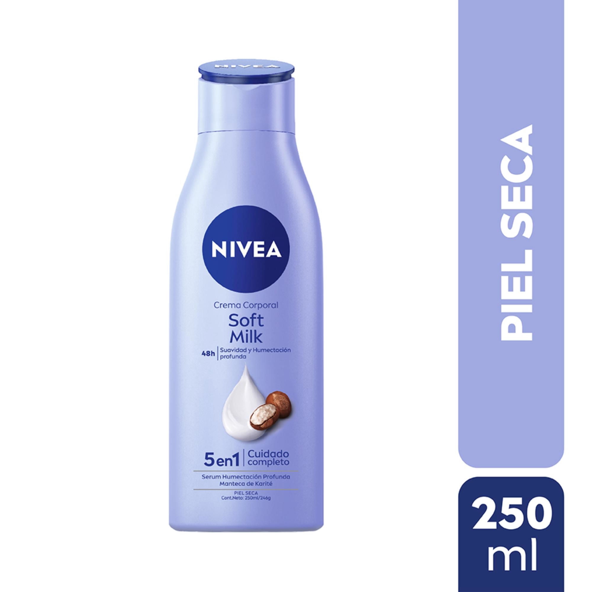 Crema Nivea Corporal Humectante Soft Milk Botella