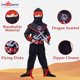 thumbnail image 3 of Disfraz Dress Up America Ninja Samurai Warrior Kids Rojo/Negro, 3 of 7