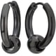 thumbnail image 1 of Pendientes De Aro Con Bisagras De Acero Inoxidable Con Cuentas Circulares Negras Para Hombres Y Mujeres (2 Unidades), 1 of 6