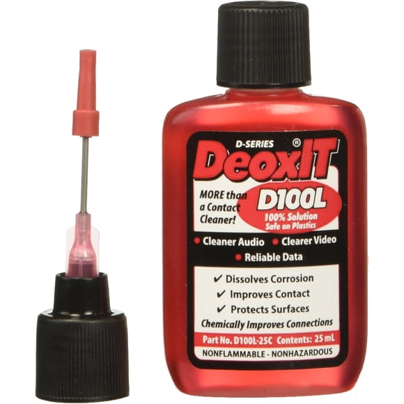 Limpiador de contactos CAIG DeoxIT D100L25C 25 ml con aguja