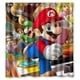 thumbnail image 1 of Cortina de ducha de Super Mario Running, juego de cortina de baño con ganchos, tamaño 66 x 72 pulgadas, 1 of 3