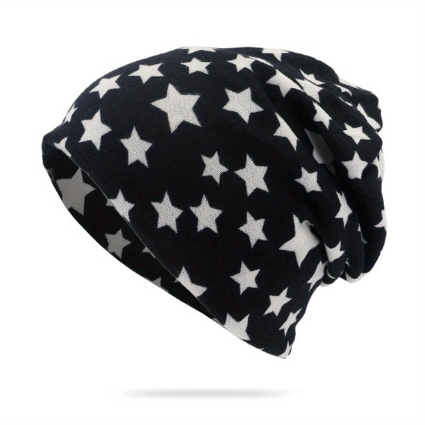 Cozy Unisex Stripe Knit Beanie for Autumn and Winter - Warm and Stylish
