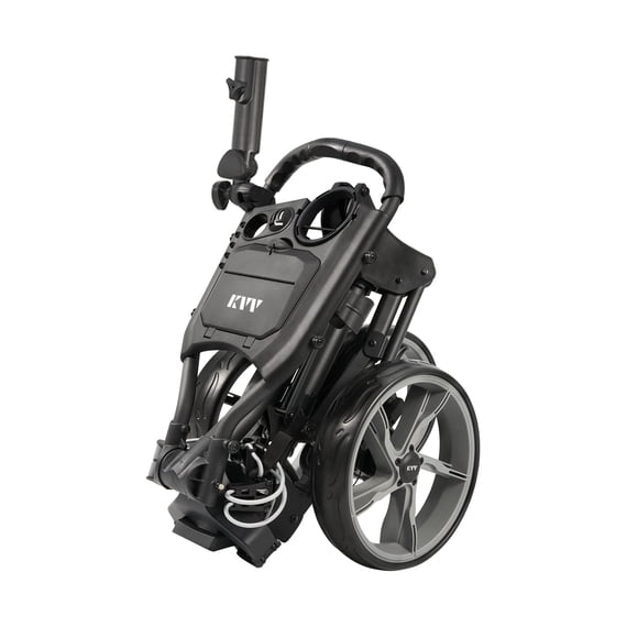 Carrito de golf KVV, plegable, de 3 ruedas, ultraligero