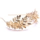 thumbnail image 4 of Diadema nupcial hecha a mano con hojas de enredadera, corona de hojas doradas, tiara de hojas, tocado de boda, dama de honor, graduación, festival, accesorios para el cabello para mujeres y niñas (dor, 4 of 4