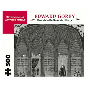 Pomegranate - Rompecabeza Edward Gorey: Dracula In Seward´Slibrery - 500 Piezas