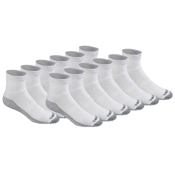 Calcetines Dickies Dri-Tech Moisture Control Quarter para hombre, blancos