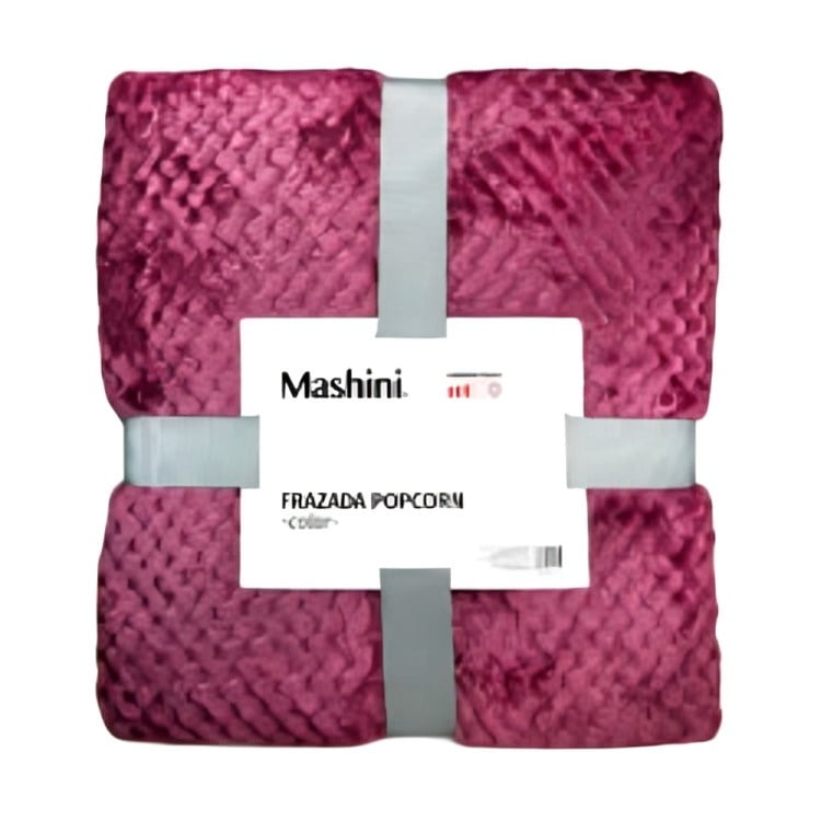 Frazada Popcorn 1.5 Plazas / Burdeo – Mashini
