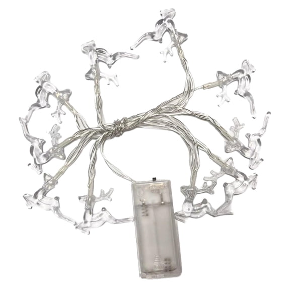 Guirnalda De Luces De Reno, Decoraciones Navideñas Para Acción De Gracias, Cocina, Blanco Cálido, 3 Metros