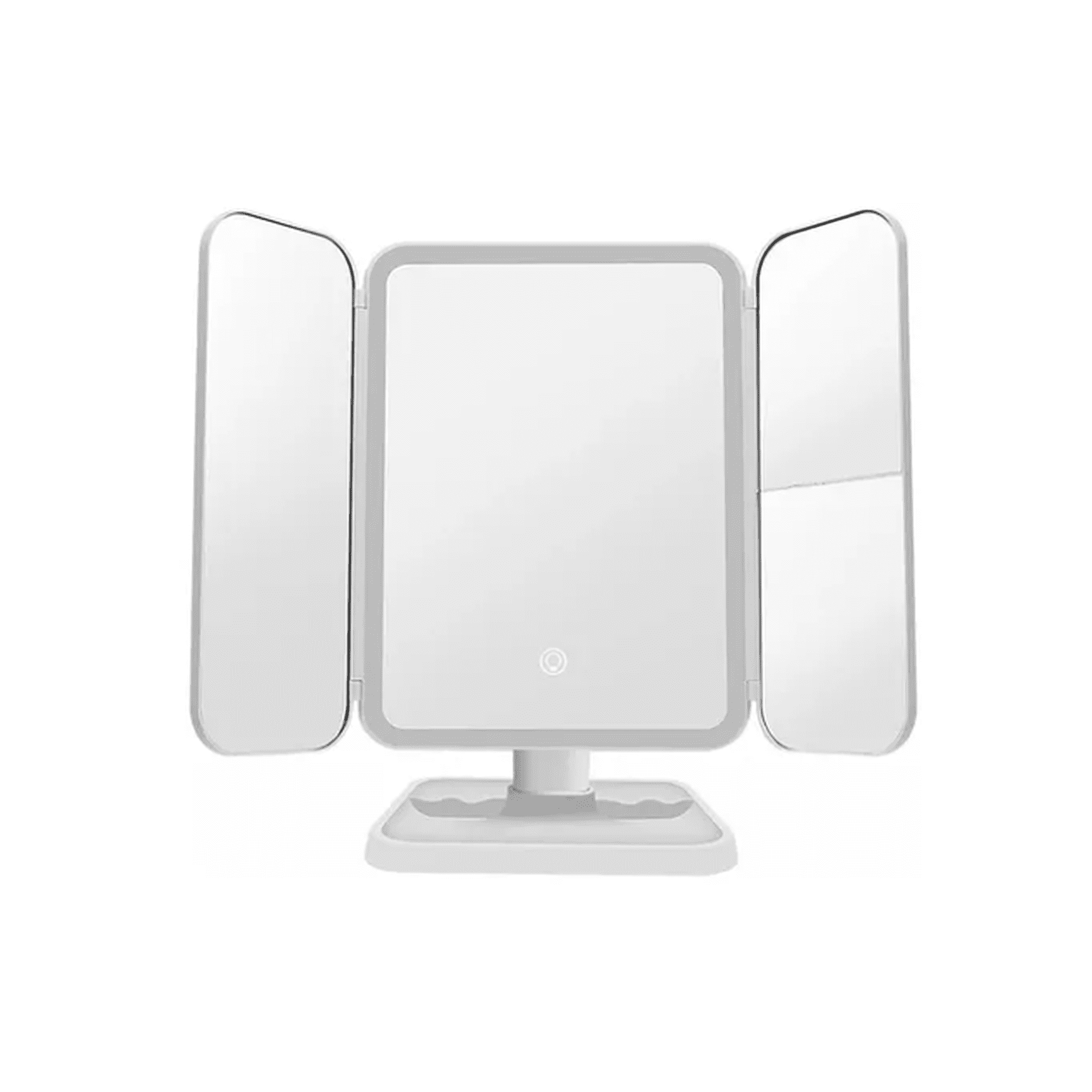Bienok - Espejo Tocador Maquillaje Profesional Aumento Led Plegable Color Blanco