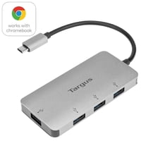 Targus - Puerto Usb-C 4 En 1 A Puertos Usb-A 3.0 Compatible Con Windows®, Macos® Y Chromebook