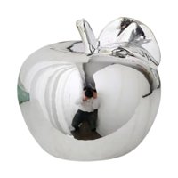 Magideal - Estatua De Escritorio De Escultura De Frutas Regalos Ideales Decoración Delicada Ornamento De Figura De Cerámica Coleccionable Para Restaurantes De Of Plata