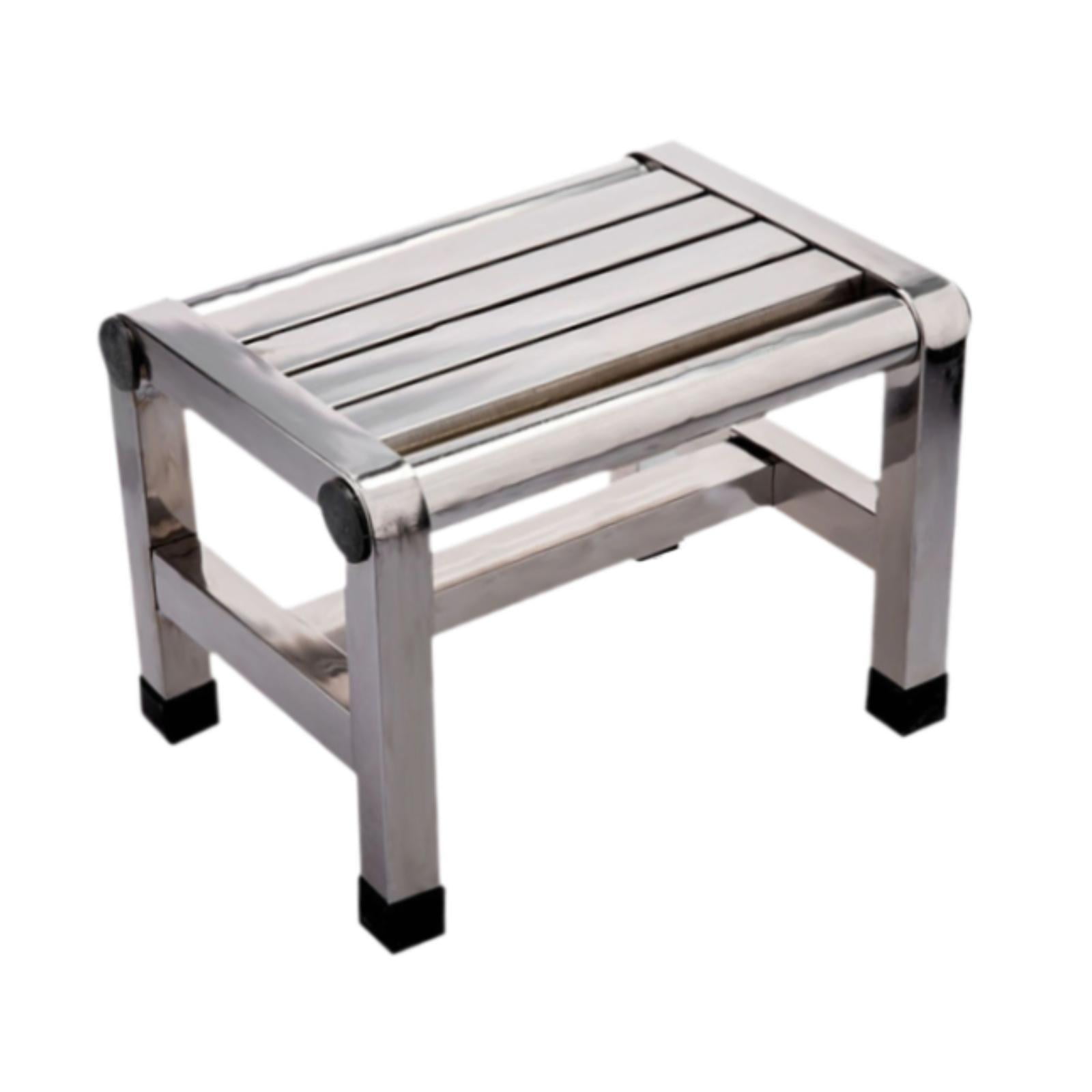 Bothyi - Taburete De Metal Para Cambiar Zapatos, Para El Hogar, Para Baño, Apartamento, Personas Mayores, 28,5 X 20,7 X 20,5 Cm