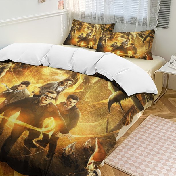 Goosebumps 3-Piece Bedding Set Warm And Comfortable Soft Duvet Cover Bed Set for Boys Girls Kids Adult Bedroom All Season