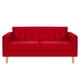 thumbnail image 1 of Sofa New Retro 3c Felpa 05 Rojo, 1 of 6