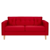 Bodevir - Sofa New Retro 3C Felpa 05 Rojo