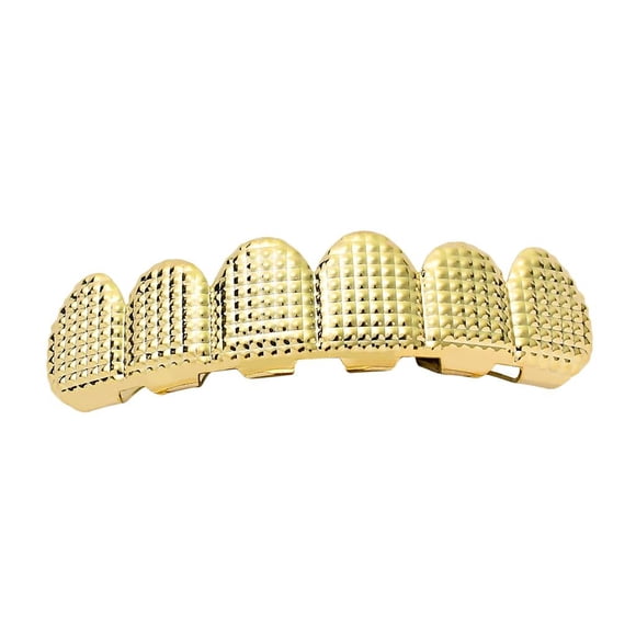 Parrillas Fiocias Hip Hop 6 Dientes Oro Superior E Inferior