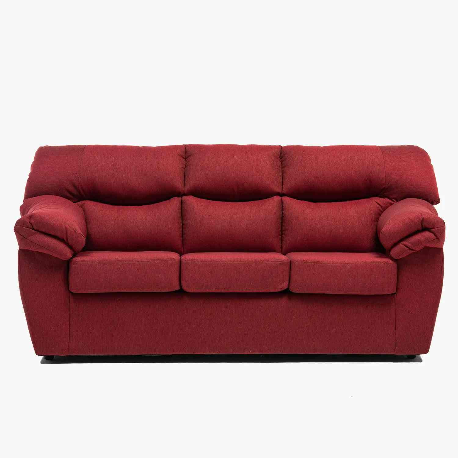 Cabsur - Sofa Zeus 3c Tela Burdeo