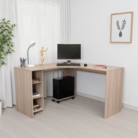 Tuhome - Escritorio En L Y Modulo Torre Pc Baggio Bardolino