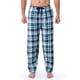 thumbnail image 1 of Pantalón para dormir IZOD de polirayón teñido en hilo azul marino y verde a cuadros, 1 of 5